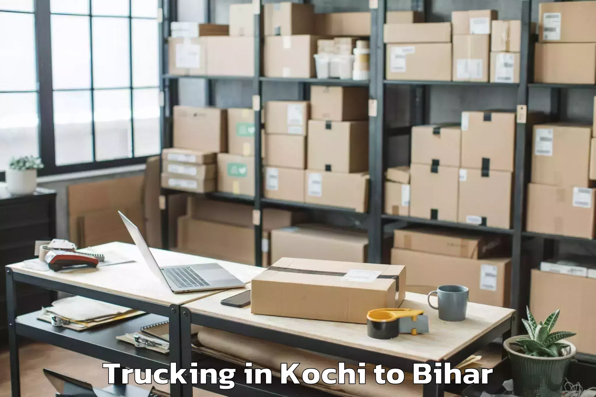 Top Kochi to Narkatiaganj Trucking Available